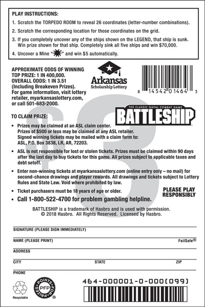 BATTLESHIP™ - Game No. 464 - BATTLESHIP™ - Game No. 464 - Back