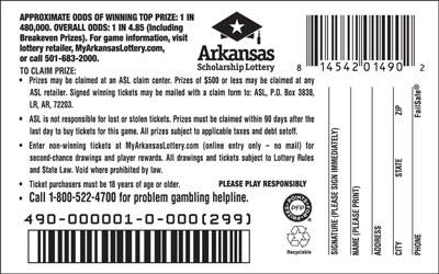 10X Payout - Game No. 490 10X Payout - Game No. 490 - Back