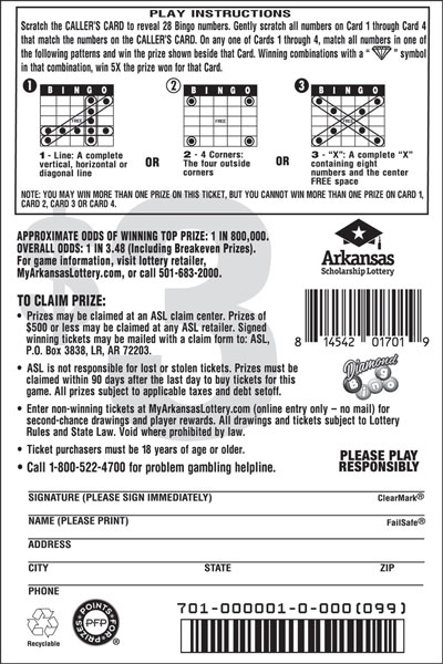 Diamond Bingo - Game No. 701