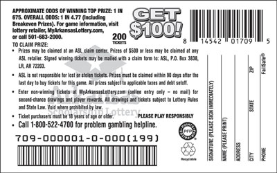 Get $100! - Game No. 709