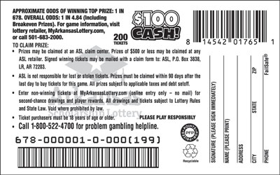 $100 Cash! - Game No. 765