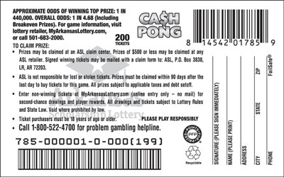 Ca$h Pong - Game No. 785