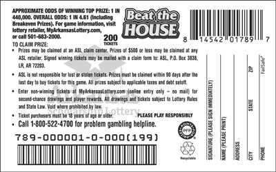 Beat the House - Game No. 789