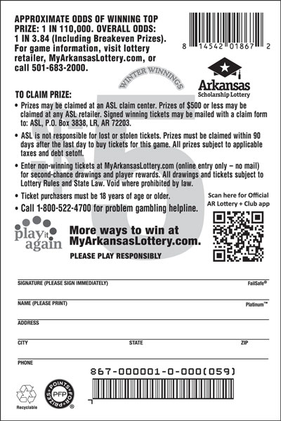 Winter Winnings - Game No. 867