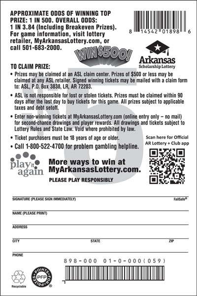 Win $500! - Game No. 898