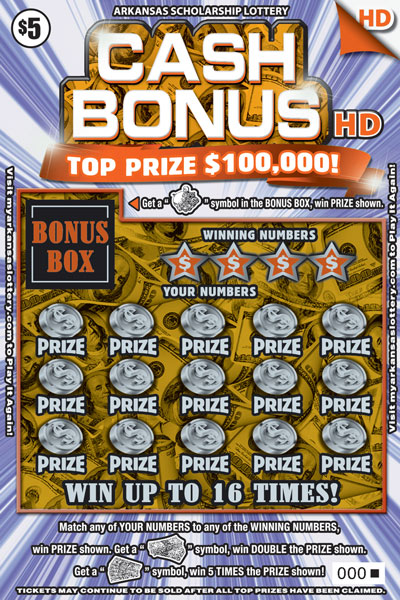 Cash Bonus HD - Game No. 456 Cash Bonus HD - Game No. 456 - Front