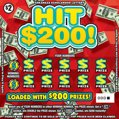 Hit $200! - Game No. 482 - Front Hit $200! - Game No. 482