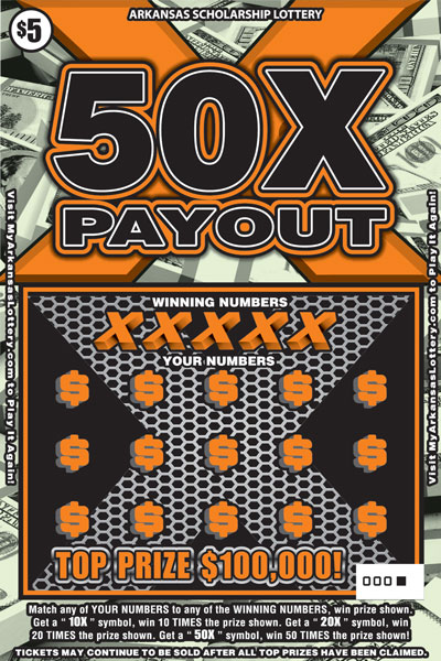 50X Payout - Game No. 492 50X Payout - Game No. 492 - Front
