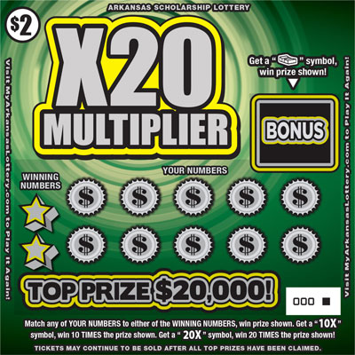 X20 Multiplier - Game No. 571 - Front X20 Multiplier - Game No. 571