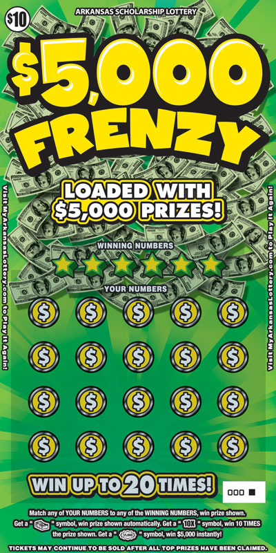 $5,000 Frenzy - Game No. 598