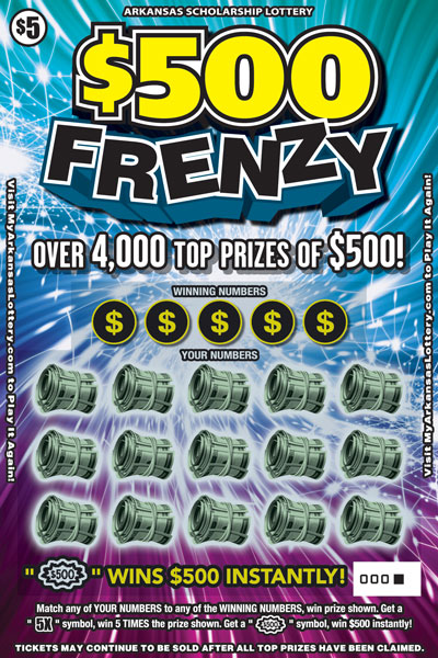 $500 Frenzy - Game No. 822