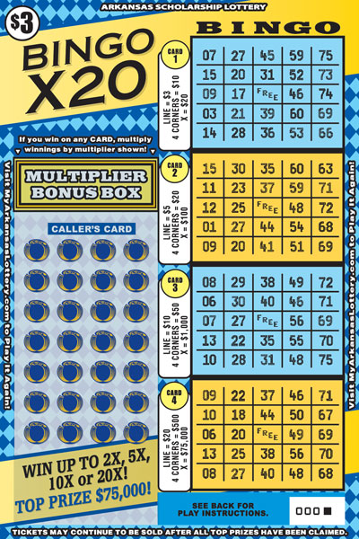 Bingo X20 - Game No. 857