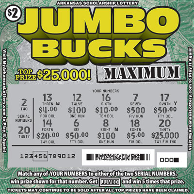 jumbo bucks lotto numbers for last night