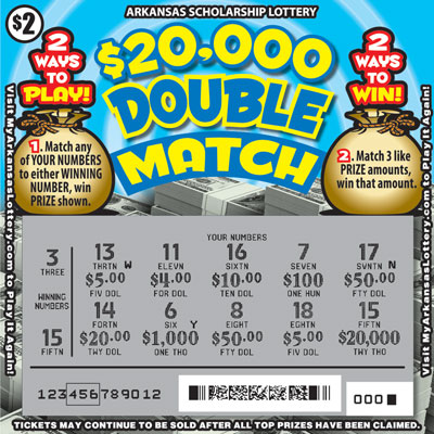 $20,000 Double Match - Game No. 581 - Uncovered $20,000 Double Match - Game No. 581