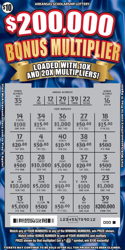 $200,000 Bonus Multiplier - Game No. 650