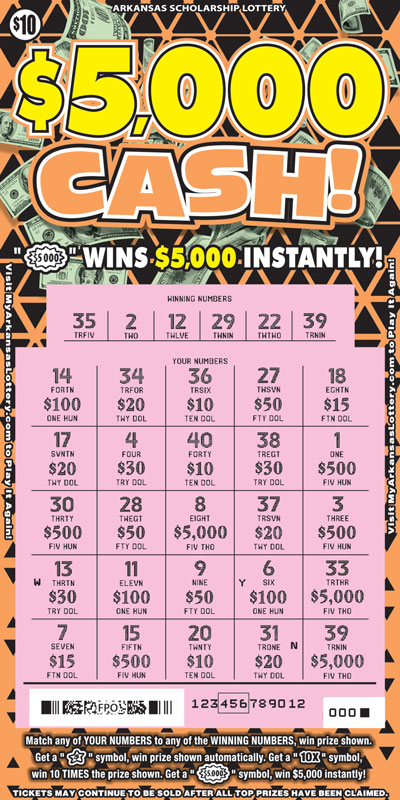 $5,000 Cash! - Game No. 769