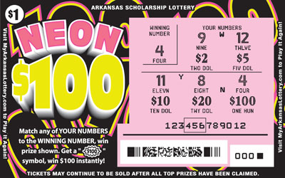 Neon $100 - Game No. 847 - Uncovered Neon $100 - Game No. 847