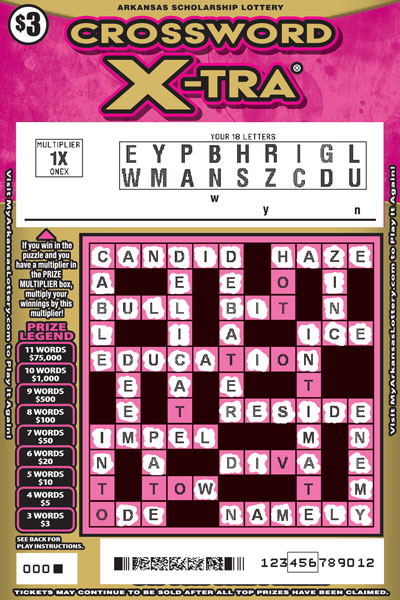 Crossword X-tra® - Game No. 848 - Uncovered Crossword X-tra® - Game No. 848