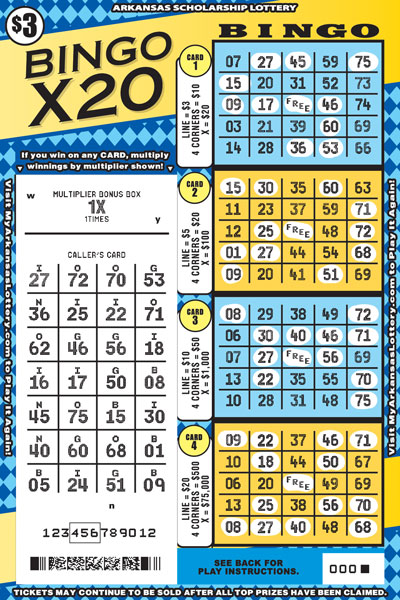 Bingo X20 - Game No. 857