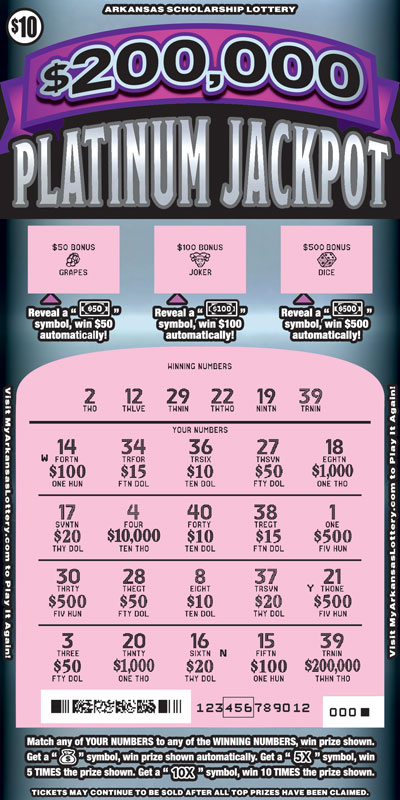 $200,000 Platinum Jackpot - Game No. 863