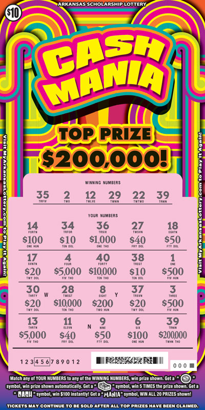 Cash Mania - Game No. 899